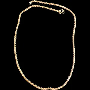 2nm Gold Plated Box Chain Necklace