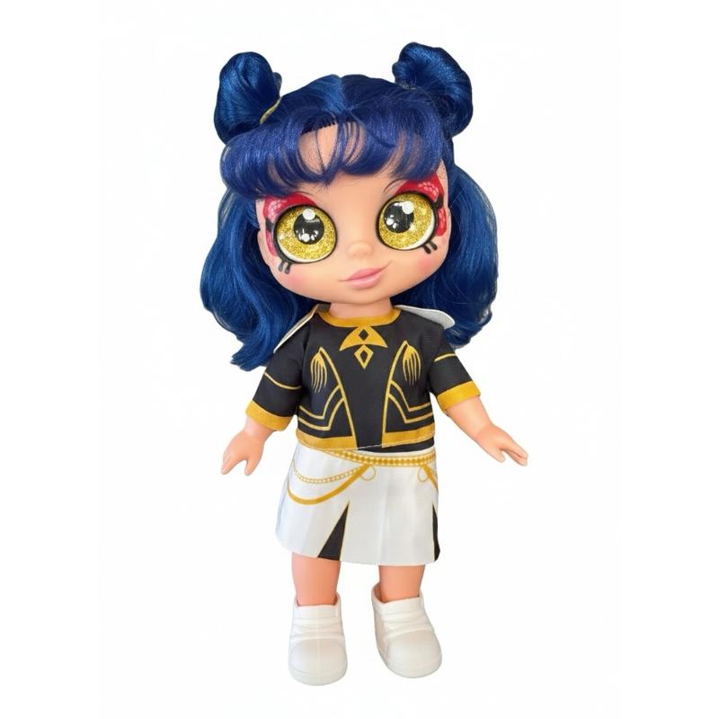 Devil Hunters 5D Doll with Big Glass Eyes & Shakeable Head RUMI MIRA & ZOEY Figurine Toy Collectible Kpop Idol Figure Cute Character Doll Alternative for Kids and Fans Gift