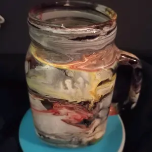 Stylish glass Mason jar with handle