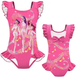 Girls 3D Jumpsuit Swimwear Slim Fit Trendy Beachwear Summer Outfit for Girls Teens