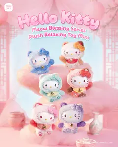 Sanrio Hello Kitty Plush Mini Toy Meow Blessing Series Cute Kawaii Soft Doll Stress Relief Gift