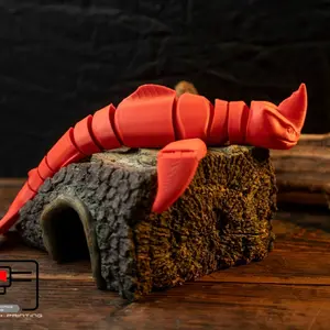 Articulated 3d Printed Sea Beast Collectible