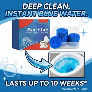 Fresh Scent Toilet Bowl Cleaning Tablets Powerful Stain Remover Deodorizer Home Bathroom Cleaner for Hard Water Rust Limescale