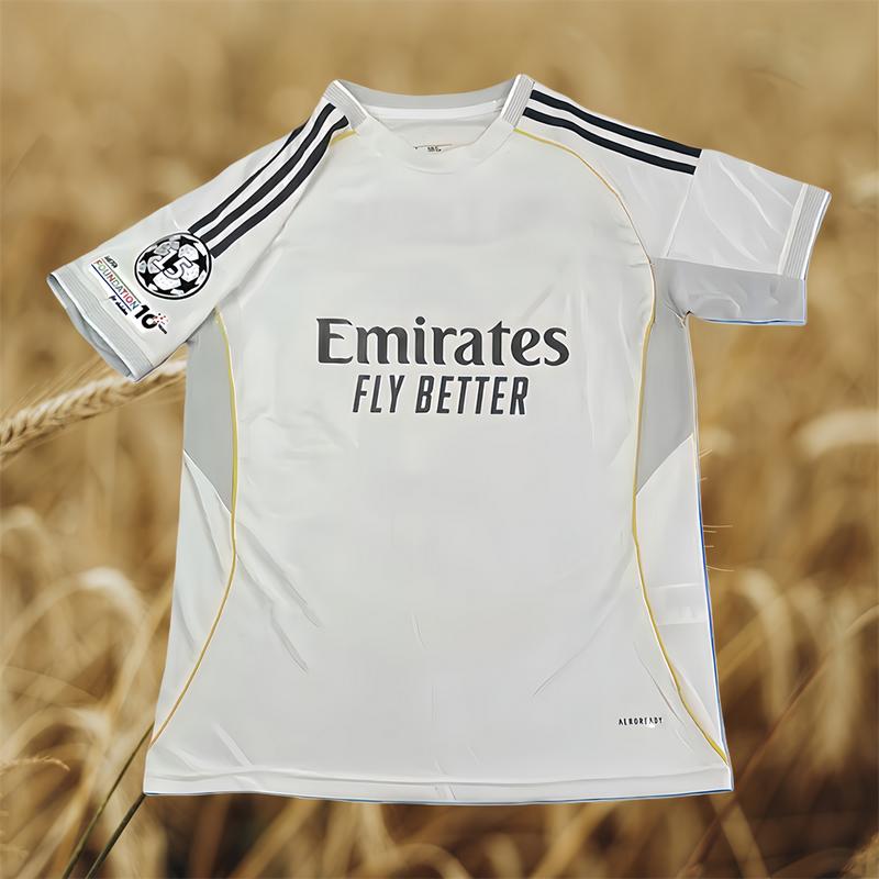 25-26 New VALVERDE White 8 Short Sleeve Soccer Jersey