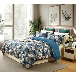 Floral  Comforter Set; Garden Boho Bedding Comforter Set Soft Reversible Botanical Flower Comforter Design 1 Comforter 2 Pillow Shams Botanical Patterns Comforters  Size Set