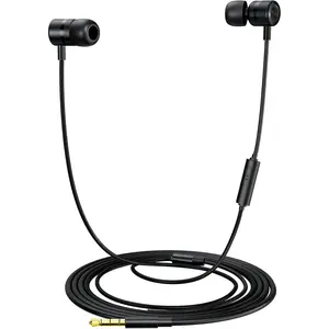 EP-06 Metallic Wired Earbuds in-Ear Earphones,Build-in Microphone Noise Isolating Headphone,with 3.5mm Jack Long Cord 10mm Large Drivers HD Bass Audio Ear Buds for Music Podcast and More