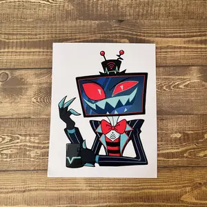 5x5 Weatherproof Car Decal Vox Hazbin Hotel