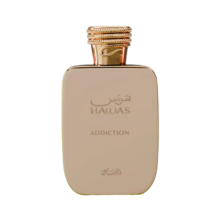 Unisex Hawas Addiction Eau de Parfum by Rasasis (100ML) - Sweet, Creamy Scent with Vanilla, Caramel, Cotton Candy, Coconut Milk, Amber, Cedar, Moss