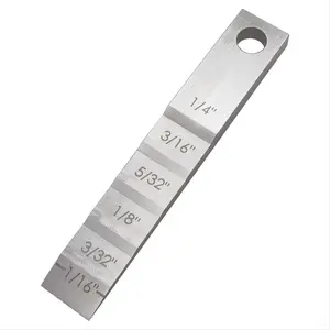 Pipefitter Tools 2130 Small Pipe Spacer Wedge Stepped Guage Step Feeler Gauge for Pipe Spacing Welding