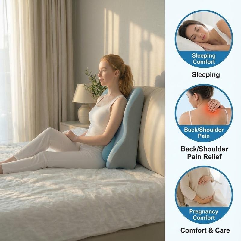 Memory Foam Pillow, Ergonomic Design, Versatile Used， for Neck, Back and Leg Support, Suitable for Face-Down Reading , Soft and Comfortable Fabric, Multi-Purpose, Removable, SleepingPillow Home, Sofa,Living Room,Bed,Valentine's Day