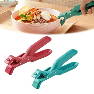 2 PCS Multi-function Anti-Scald Bowl Clip, Anti Scald Bowl Holder Clip, Hot Dish Plate Gripper Clips Tongs Kitchen for Pots, Bowls, Plates and Cast Lron Pots