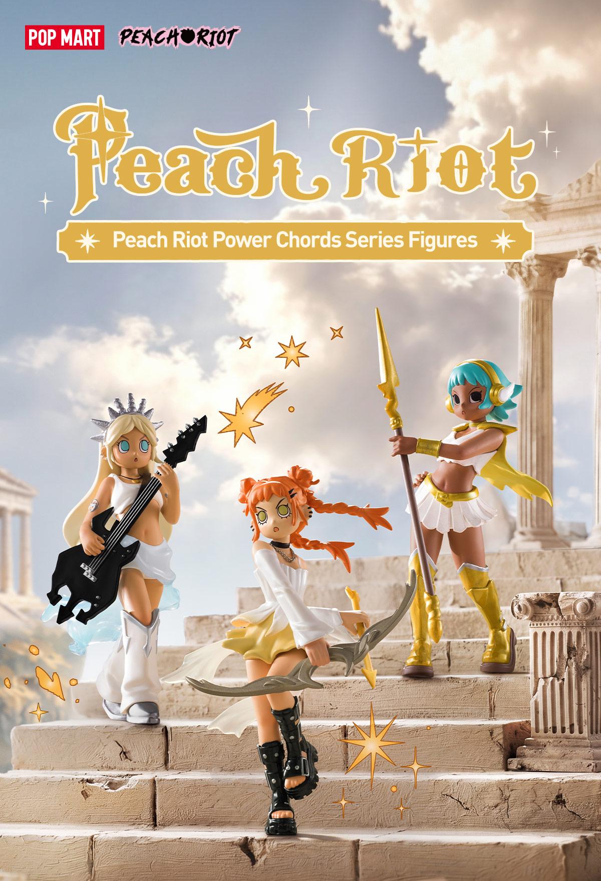 POP MART Peach Riot Power Chords Series Figures Blind Box teen boy gift