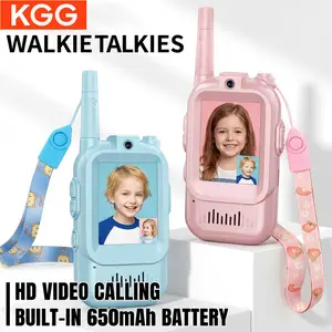 Fun Voice Change JK200 Children's Video Intercom 2.0-Inch IPS Screen, 2.4G Wifi Video Walkie Talkie, Cute Kids Intercoms Long-Distance Communication, Handheld Transceiver Remote Intercom For Boys Girls, Student Intercoms Outdoor Camping And Entertainment