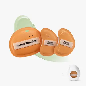 Momo’s Workshop Bento Buddies Airy Mallow Puff Trio-Peel 'n Pals、 Large Soft Bounce & Small Firm Bounce PU Leather Puff, Rubycell Blender Sponge for Liquid & Cream Makeup 、3pcs& Storage Case