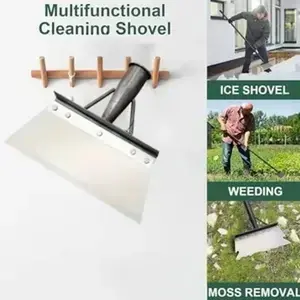 Heavy-duty stainless steel Trowel for Gardening(handle not included),effortlessly removesmoss, weeds, and snow. this versatile toolfunctions as both a weeding shovel and ascraping spatula. Multi-Use Garden ShovelMetal.Spade snowshovel