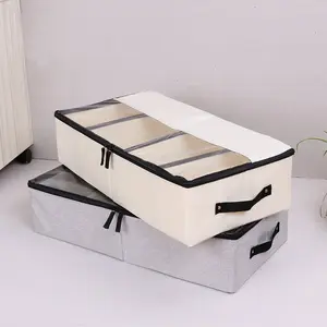 Large Capacity Foldable Storage Box, Versatile Simple Design, Flexible Grids, Ideal for Home, Dormitory, General Use