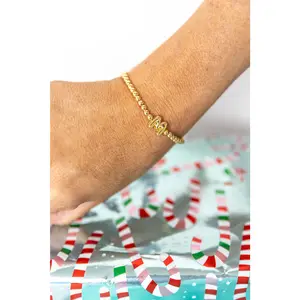 Bubble Initial Beaded bracelet