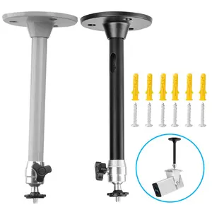 Projector Ceiling Tripod, Telescopic Stand, Adjustable Mount Bracket, 1 Count Wall Ceiling with Screws, 1/4 Holder Stand Mounting, Mini Projector Camera Bracket for HY300 Pro P30 TD80W