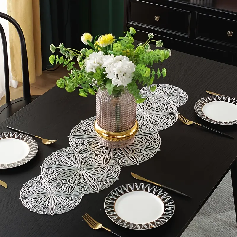 PVC Placemat, Table Runner, Long Placemat, Heat Insulation Placemat, Decorative Placemat, Kitchen Decorative Placemat