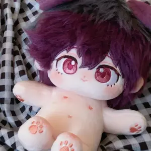 Cute Anime Role Aleksis·Ness 20cm Monster Boy Plush Cotton Doll With Skeleton Body Cosplay Dress Up Stuffed Toys Figures Gift