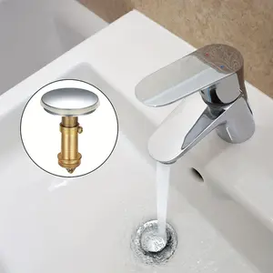 Universal sink plug, using a spring-type drain plug