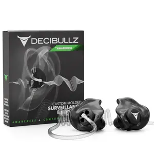 Custom Moldable Awareness Earpiece for Clear Tube, Radio, Surveillance, and Communication Headsets