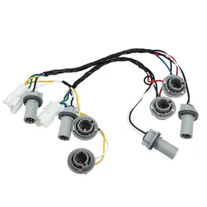 2pcs Tail Lamp Holder and Wiring Harness 92450-3Q000 for Hyundai Sonata Sedan 2.0L 2.4L 2011-2014 Rear Tail Light Lamp Wiring Harness Socket Holder and Wire On Rear W/O Bulb