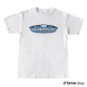 Quiksilver Vintage 90s Surf T-Shirt, Retro Boarding Graphic Tee, Classic Oversized Streetwear Top, 100% Cotton Menswear Outfit, Skater Surfer Gift, Vintage Graphic Tee Trendy Summer Shirt