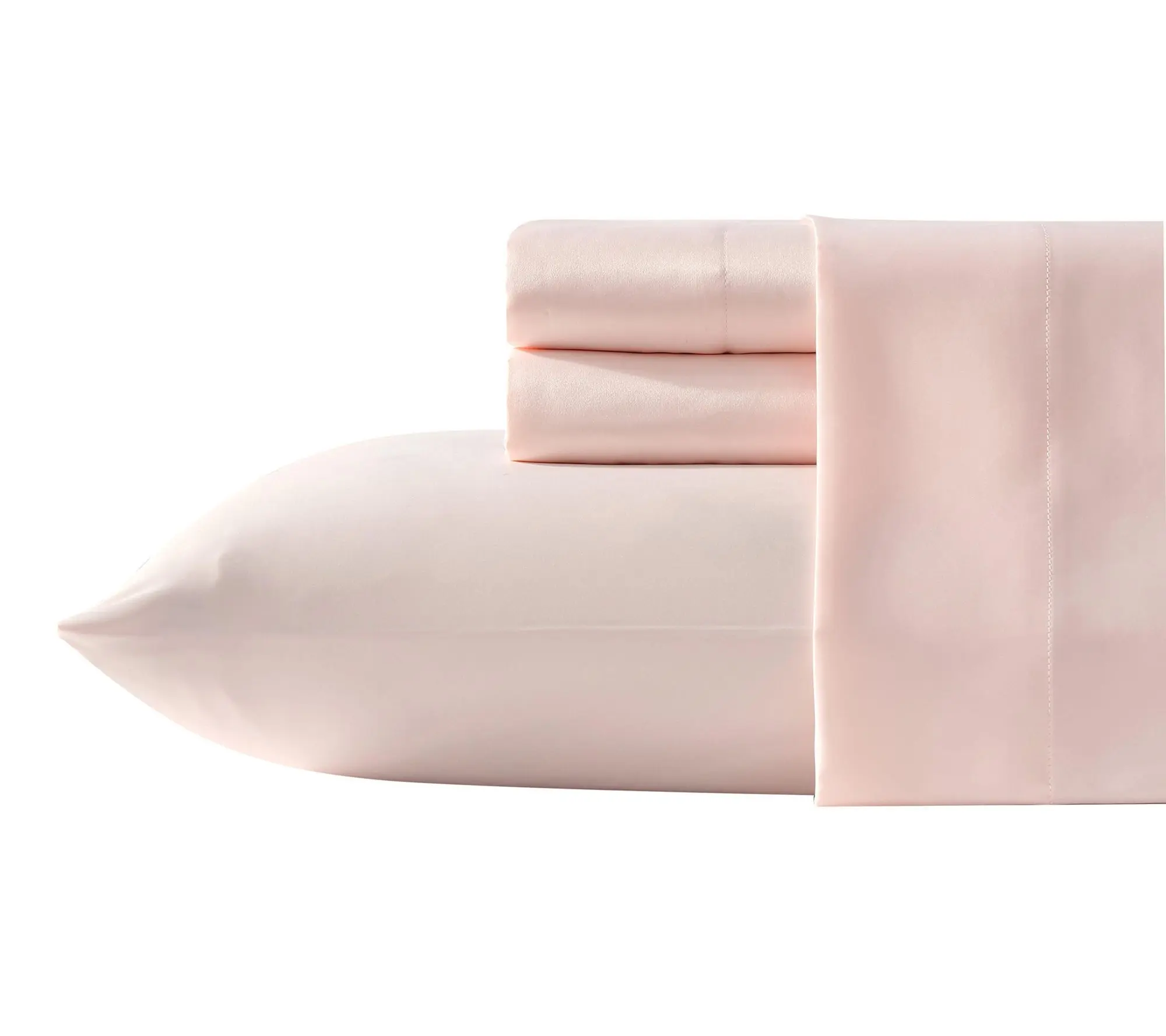 Laura Ashley Satin Bliss Pink King Sheet Set