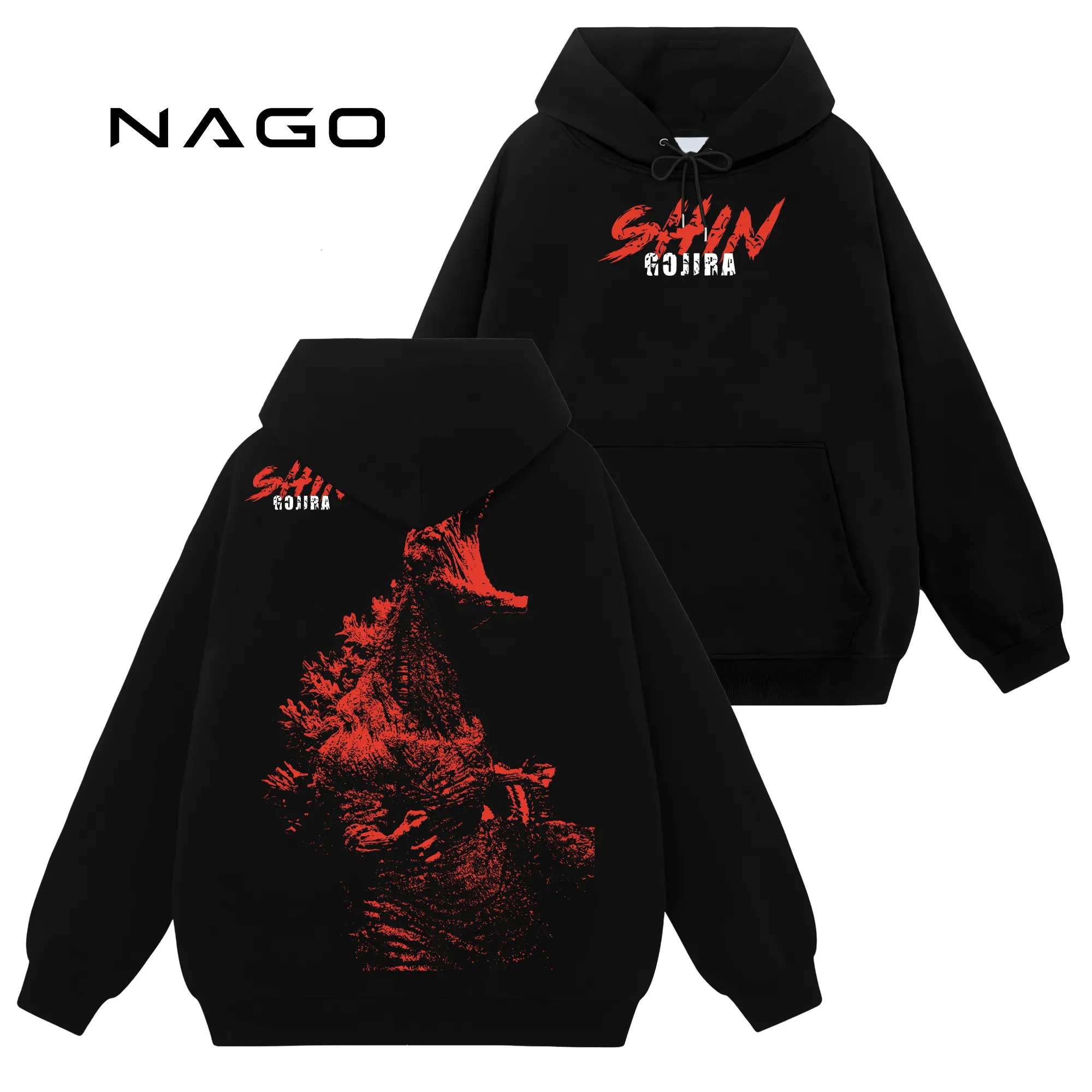 [Nago Shop] Limited Shin Godzilla #614 Unisex Cotton TShirt Sweatshirt Hoodie Top, Retro 90s Y2K Graphic Seamless Basic Casual Everyday Streetwear Tops, Gift For Comics