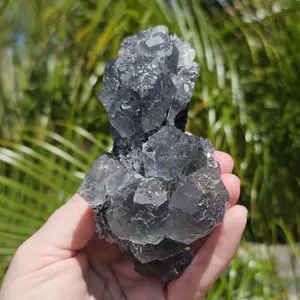 Botryoidal-Cubic Hybrid Growth Fluorite with Quartz and Calcite