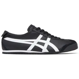 Onitsuka Tiger Mexico 66 Black White Women's Sneaker 1183C102-001 Authentic Original Japanese Fashion Ballet Flat Shoe Athletic Sports Unisex Trainer