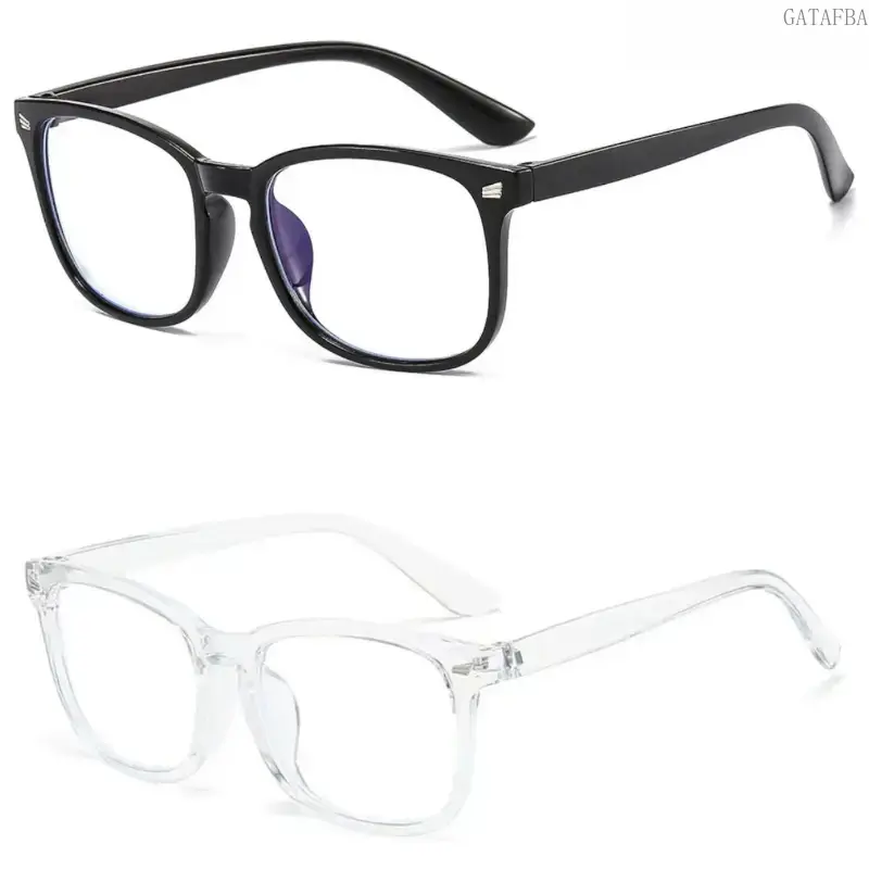 Stylish Unisex Blue Light Blocking Glasses, Anti‑Glare HD Polycarbonate Lens Computer Gaming Eyewear, Lightweight Comfortable Frames for Eye Strain Relief, Ideal for Work, Study, Phone & Laptop Screen Use