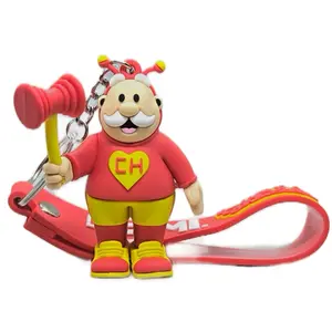 Chapulin Colorado Fashionable Key Chain with Llavero - Red & Yellow Design for Everyday Use Dr Simi