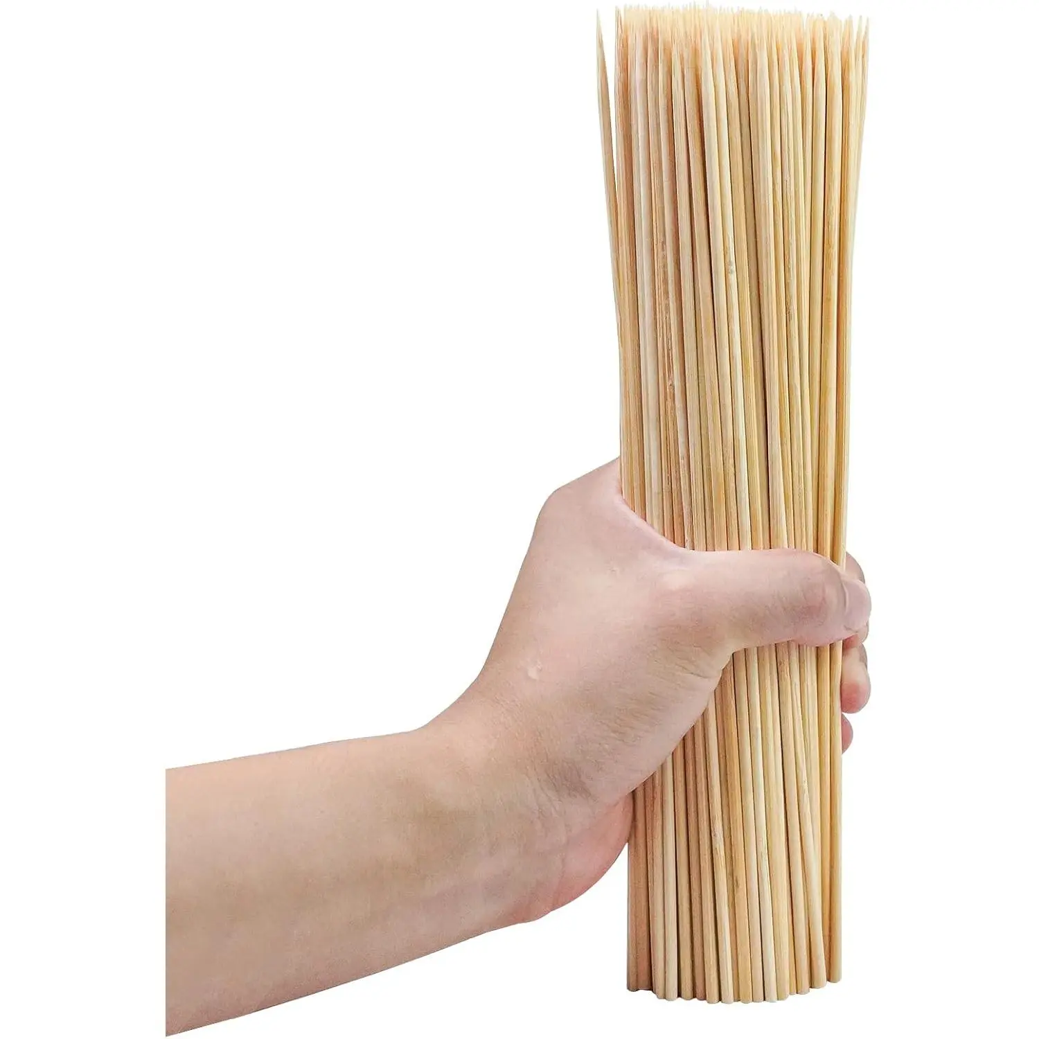 200 count 12 inch  Skewers for BBQ,Appetizer,Kabob,Fruit,, Fountain,Grilling,Kitchen, Crafting and Party.  Size Choices 6"/8"/10"/12"/36"