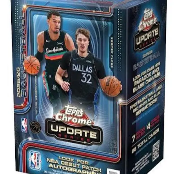 2025-2026 Updated Topps Chrome Basketball Blaster Box