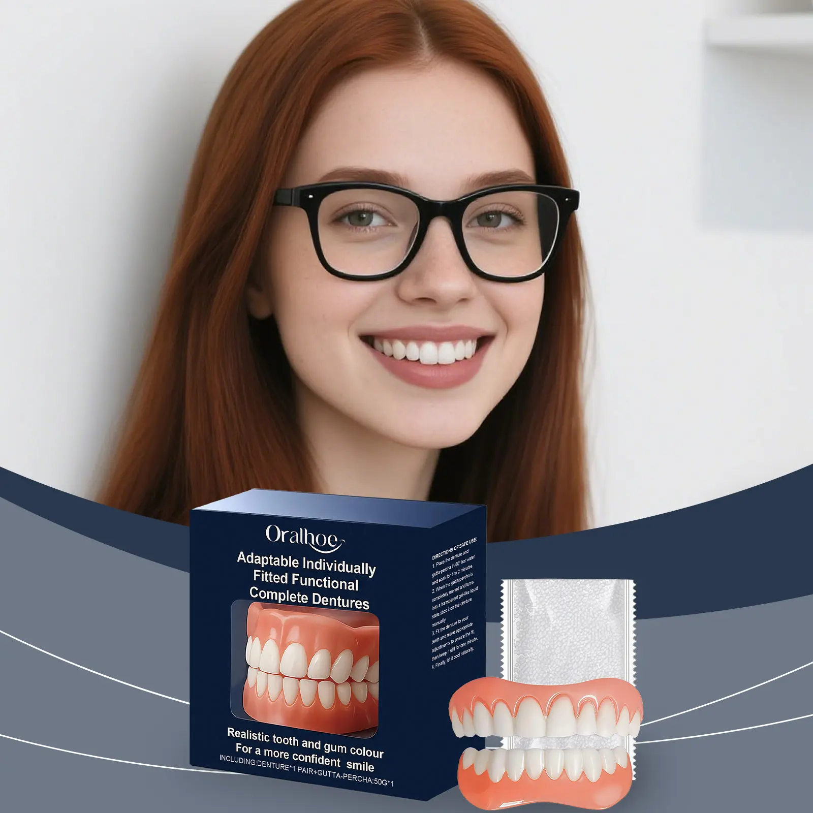 Oralhoe Denture Modification Kit, Enhance Smile Aesthetics, Comfortable ...