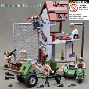 Russian Stalingrad Battlefield Ruins Model Kit, High Difficulty Assembly, Military Collectible, Stem Education Toy, Building Blocks
