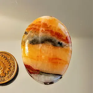 Polished Handcrafted 40x30mm 46.05ct Sardonyx Cabochon