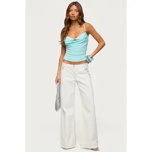 Kianni Low Rise Wide Leg Jeans