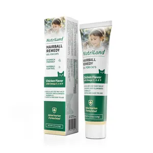 Hairball Remedygel For Cats, Stomach Friendly, Hairball Control, Chicken Flavor with Omega 3, 6 & 9, Veterinarian Formulated