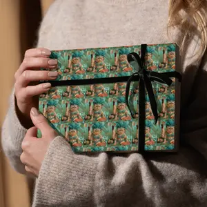 Life of Showcat Wrapping Paper, Funny Cat Lover Wrapping Gift for Chrismas