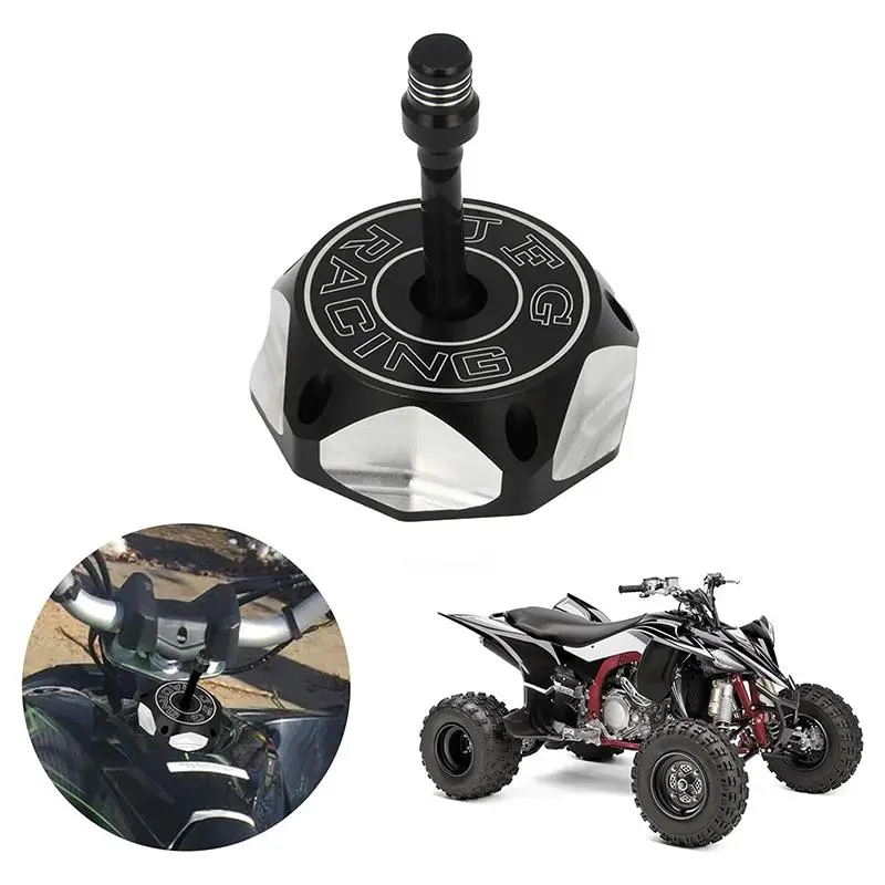 Motorcycle Gas Fuel Tank Cap Cover with Air Vent Hose, Motorcycle Accessories for DRZ50 70 125 400 400E LT-R450 LT-Z250 400 400Z TE250 YZ250 TTR250