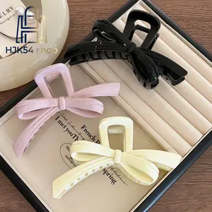 3PCS Bow Hair Claw Clips, Large Non-slip Bowknot Hair Jaw Clips, Cute Acrylic Hair Accessories for Thick/Thin Hair, Women's Daily & Casual Use