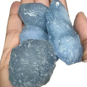 1 pc Raw Aquamarine Natural Blue Gemstone for Healing and Decorations Courage Protection Clarity Spiritual Growth