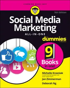 USED-Social Media Marketing All-In-One for Dummies by Krasniak, Michelle (Paperback)
