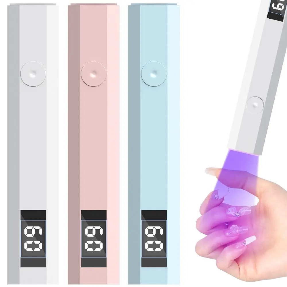 LED Portable UV Nail Lamp with Time Indicator, 1 Count USB Rechargeable Small UV Light for Gel Nails, Dryer & Polish Nail Glue Light for Home Nail Salon