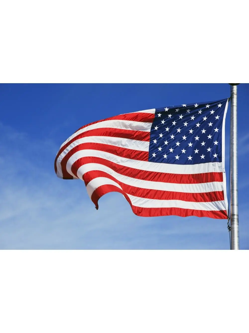 Large American Flag Poster Print - 38x24 in Paper Wall Decoration, Photo-Worthy Room Decor for Home, Ideal Gift