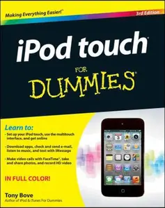 USED-iPod Touch for Dummies by Tony Bove (Paperback)
