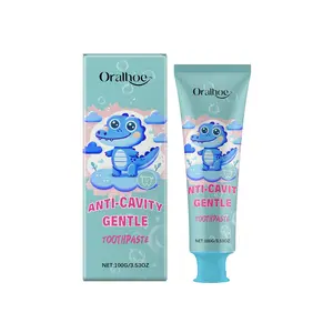 Oralhoe Children Toothpaste, Anti-Cavity Whitening Toothpaste, Gentle Cleaning, Non-Irritating, Brighten Teeth, Prevent Cavity, Brightening Toothpaste